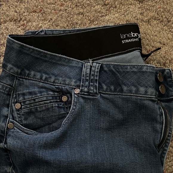 Lane Bryant Denim - Lane Bryant Dark Blue Straight Leg Jeans